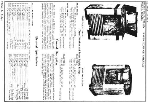 TRK-12 Ch= KC-4, KK-7, RC-427, RS-83E; RCA RCA Victor Co. (ID = 660343) TV Radio