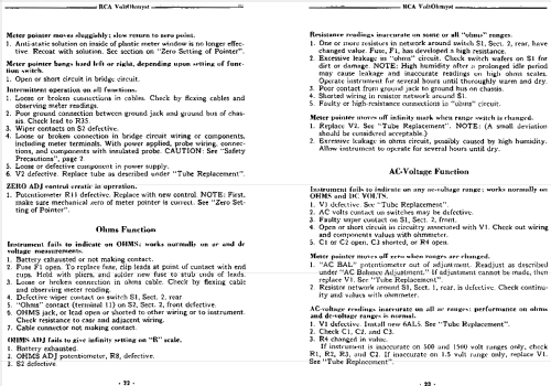 Voltohmyst WV-77-E ; RCA RCA Victor Co. (ID = 1523929) Equipment