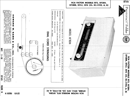 XF-4 Ch=RC-1190B; RCA RCA Victor Co. (ID = 543223) Radio