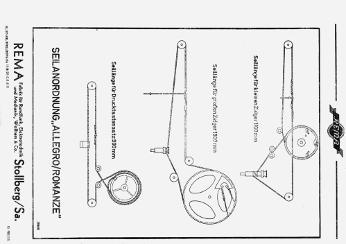 Allegro 21W/UKW; REMA, Fabrik für (ID = 2648493) Radio