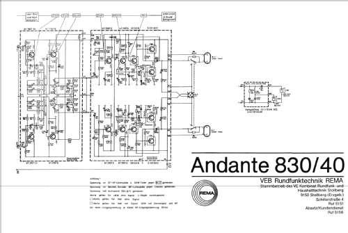 Andante 840; REMA, Fabrik für (ID = 129826) Radio