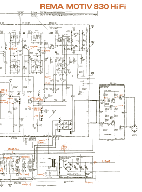 Motiv 830 hifi; REMA, Fabrik für (ID = 89234) Radio