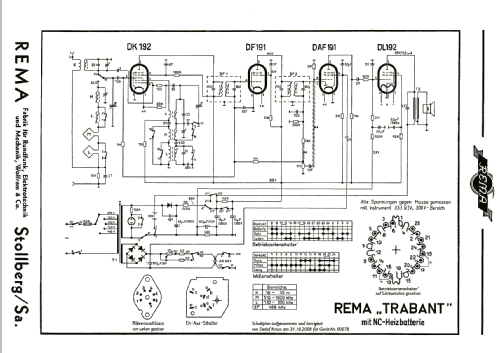 Trabant ; REMA, Fabrik für (ID = 517737) Radio
