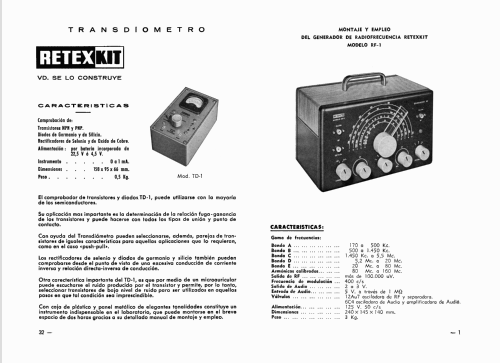 Generador de radiofrecuencia RF-1; Retex S.A.; (ID = 1535467) Equipment