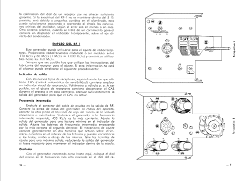 Generador de radiofrecuencia RF-1; Retex S.A.; (ID = 1535475) Equipment