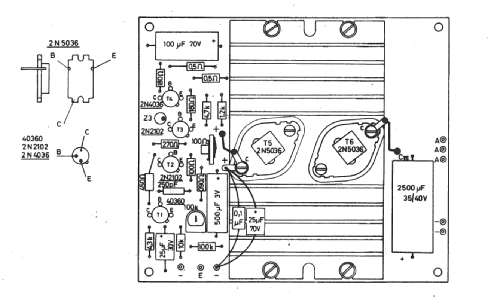 HiFi Endstufen Baugruppe BG-25 S; RIM bzw. Radio-RIM; (ID = 1704479) Ampl/Mixer