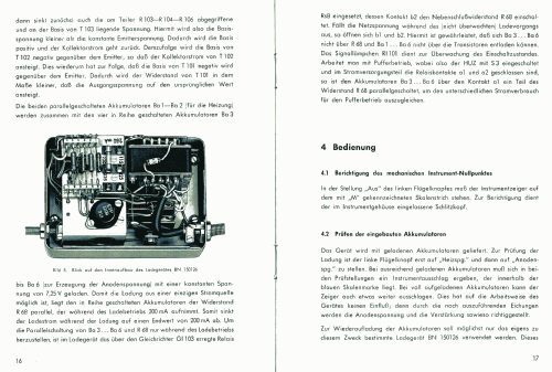 VHF-Feldstärke-Zeiger HUZ BN15012/2; Rohde & Schwarz, PTE (ID = 1296518) Equipment