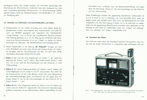 VHF-Feldstärke-Zeiger HUZ BN15012/2; Rohde & Schwarz, PTE (ID = 1296521) Equipment