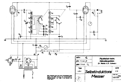 Selbstinduktionsmeßgerät LRH BN601; Rohde & Schwarz, PTE (ID = 1878801) Equipment