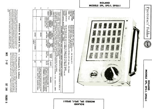 5P5-1 ; Roland Radio (ID = 1853283) Radio