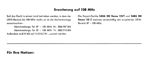 Bodensee Vollautomatic 125 Stereo; SABA; Villingen (ID = 23097) TV Radio