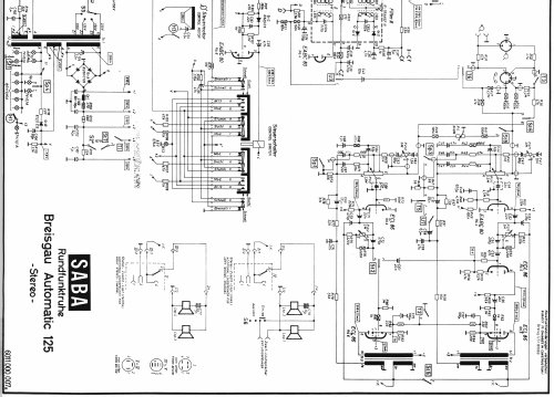 Breisgau-Automatic 125 Stereo; SABA; Villingen (ID = 27257) Radio