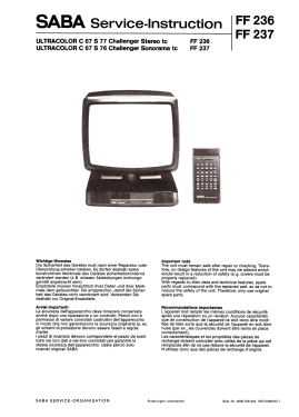 Challenger Ultracolor C67S77 stereo tc; SABA; Villingen (ID = 2847088) Television