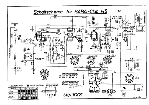 Club H5 ; SABA; Villingen (ID = 30567) Radio