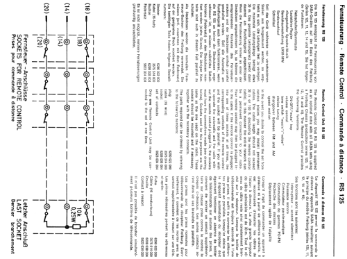 Fernsteuerung RS125; SABA; Villingen (ID = 737779) Diversos