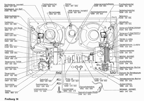 Freiburg Vollautomatic 14 Stereo; SABA; Villingen (ID = 24611) Radio