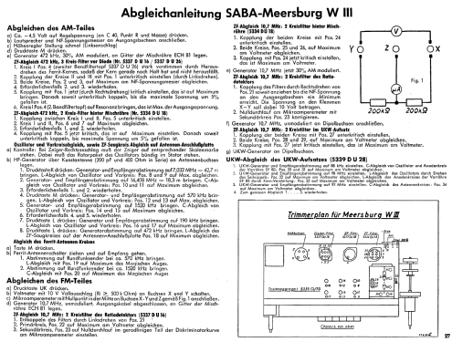 Meersburg W III ; SABA; Villingen (ID = 9934) Radio