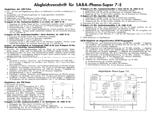 Phono-Super 7E; SABA; Villingen (ID = 2034053) Radio