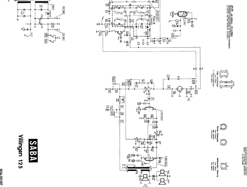 Phonosuper 125; SABA; Villingen (ID = 627190) Radio