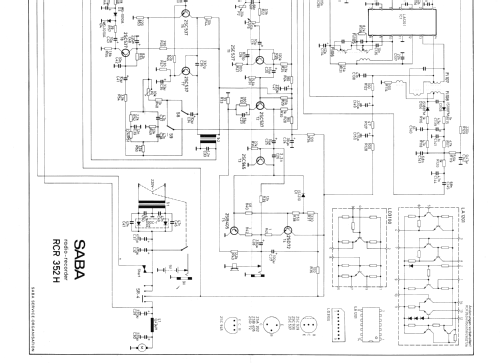 Radio Recorder RCR 352 H; SABA; Villingen (ID = 115229) Radio