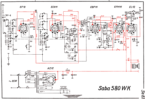 S-580WK; SABA; Villingen (ID = 3019042) Radio