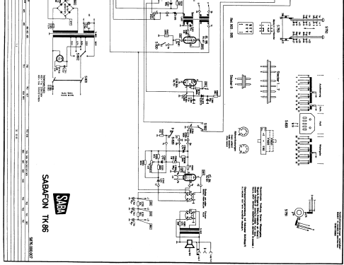 Sabafon TK86; SABA; Villingen (ID = 24110) R-Player