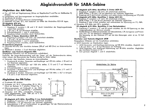 Sabine 55070 - 3000a; SABA; Villingen (ID = 10185) Radio