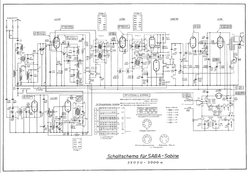 Sabine 55070 - 3000a; SABA; Villingen (ID = 145630) Radio