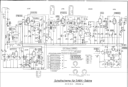 Sabine 55070 - 3000a; SABA; Villingen (ID = 12991) Radio