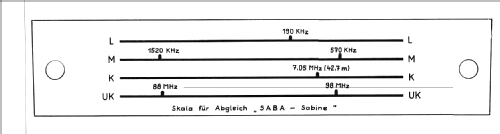 Sabine 55070 - 3000a; SABA; Villingen (ID = 12995) Radio
