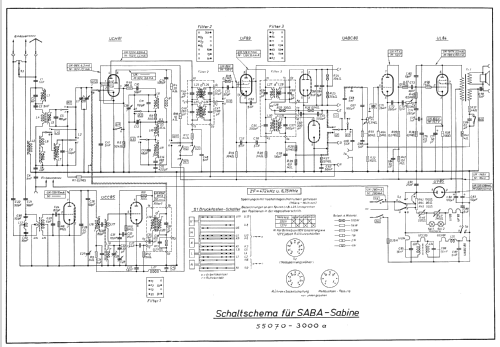Sabine 55070 - 3000a; SABA; Villingen (ID = 145633) Radio