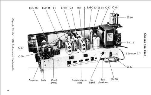 Olympia 59-3W; Sachsenwerk (ID = 2289841) Radio