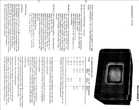 Rembrandt FE852D; Sachsenwerk Radeberg (ID = 342841) Television