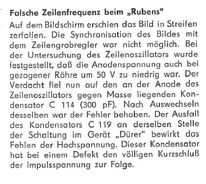 Rubens FE855D; Sachsenwerk Radeberg (ID = 814497) Television