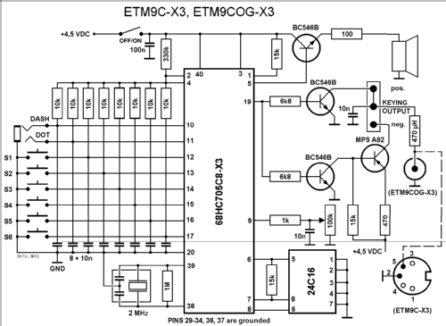 Speichermorsetaste ETM-9COG-X3; Samson, Margot; (ID = 1412672) Morse+TTY