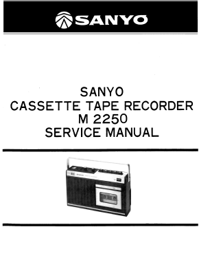 Cassette Tape Recorder M-2250; Sanyo Electric Co. (ID = 2970004) R-Player