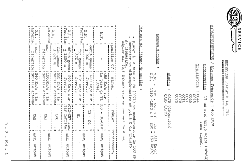 P14; SBR Société Belge (ID = 1091995) Radio