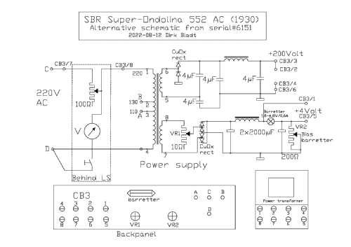 Super Ondolina 552; SBR Société Belge (ID = 2785069) Radio