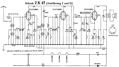 2K47 I + II; Schaub und Schaub- (ID = 5715) Radio