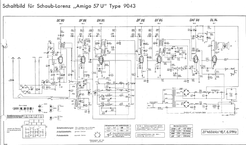 Amigo 57U Type 9043; Schaub und Schaub- (ID = 15374) Radio