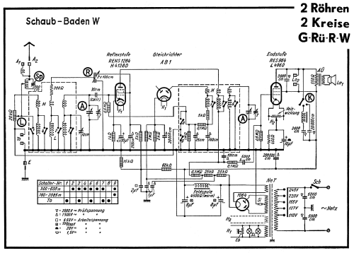 Baden 36W; Schaub und Schaub- (ID = 49257) Radio