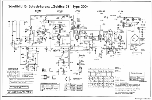 Goldina 58 3004; Schaub und Schaub- (ID = 37187) Radio