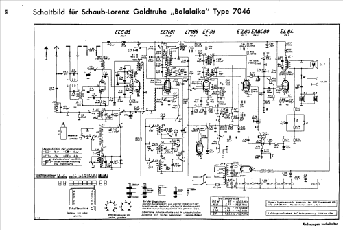 Goldtruhe Balalaika 7046; Schaub und Schaub- (ID = 63992) Radio