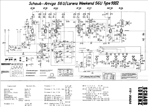 Weekend 56U Type 9002; Lorenz; Berlin, (ID = 403725) Radio