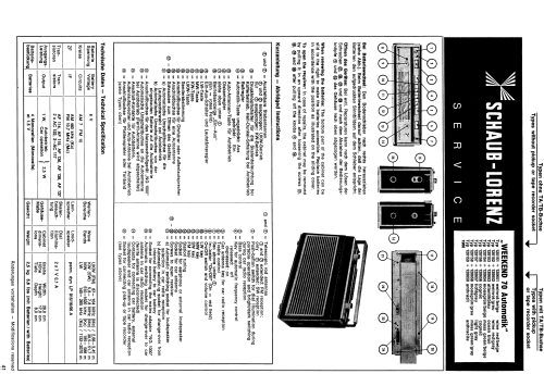 Weekend 70 Automatik 120151 /120152 /120153 /120154 /120156 /120157 /120158 /120159; Schaub und Schaub- (ID = 2045791) Radio