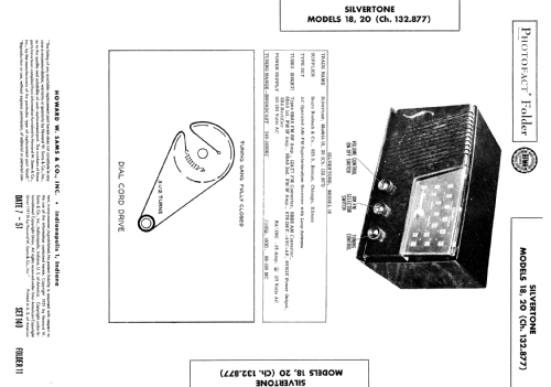 Silvertone 20 Ch= 132.877 Order=57E 020; Sears, Roebuck & Co. (ID = 1978081) Radio