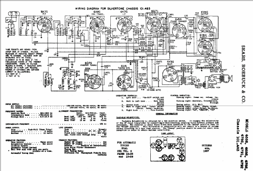 Silvertone Order= 57FM 4686 Ch= 101.483; Sears, Roebuck & Co. (ID = 642792) Radio