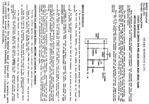 Silvertone 6436 Ch= 101.574; Sears, Roebuck & Co. (ID = 657737) Radio