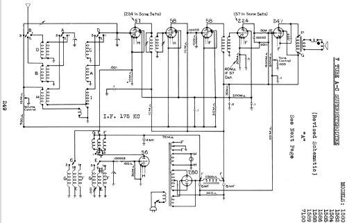 Silvertone 1585 7-Tube All-Electric Order= 57KM 1585; Sears, Roebuck & Co. (ID = 1267226) Radio