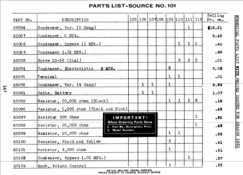 Silvertone 7-Tube All-Electric Order= 57EM 1096C or 1097C; Sears, Roebuck & Co. (ID = 1272875) Radio